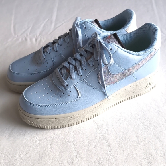 Nike Shoes - Nike Air Force 1 Baby Blue Recycled Materials Women's Size 9